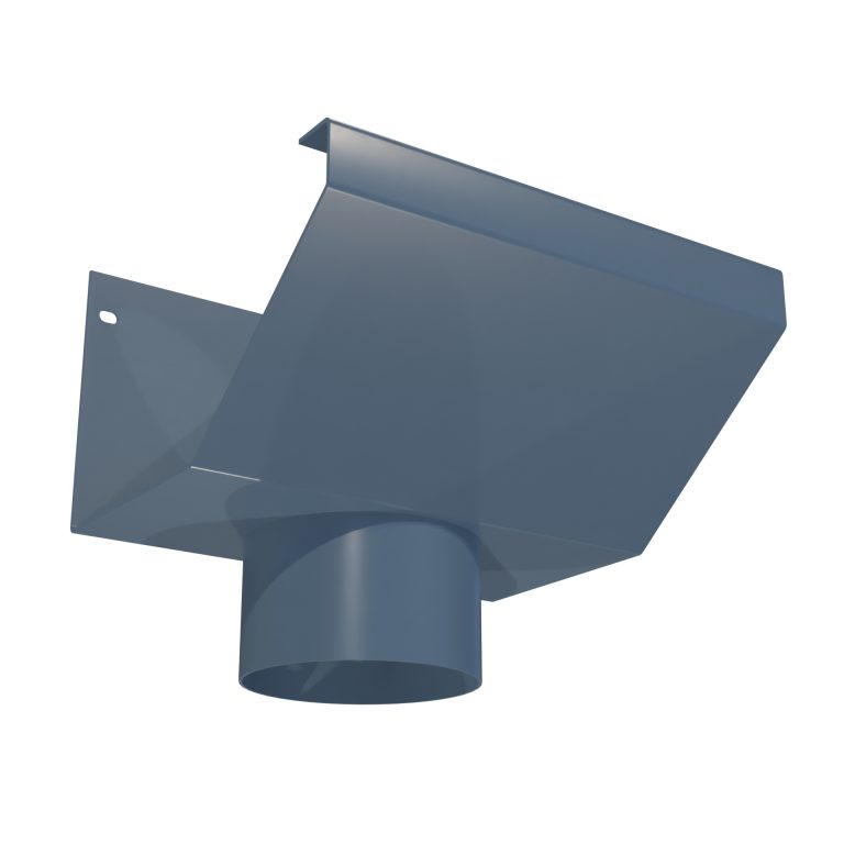 Torent 1 101.6mm diameter aluminium outlet for connecting gutter to round downpipe