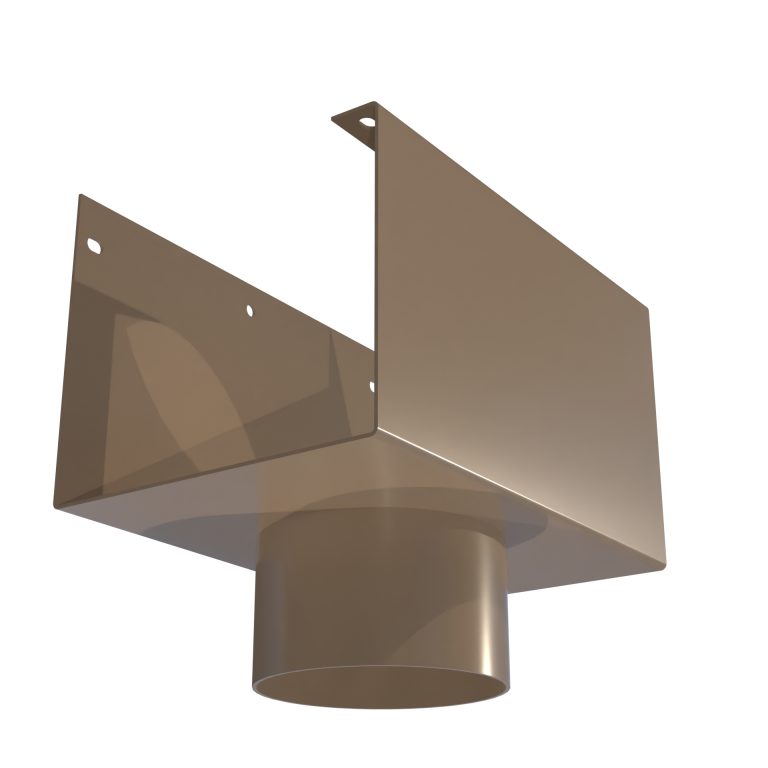 Delta 125 101.6mm diameter aluminium outlet