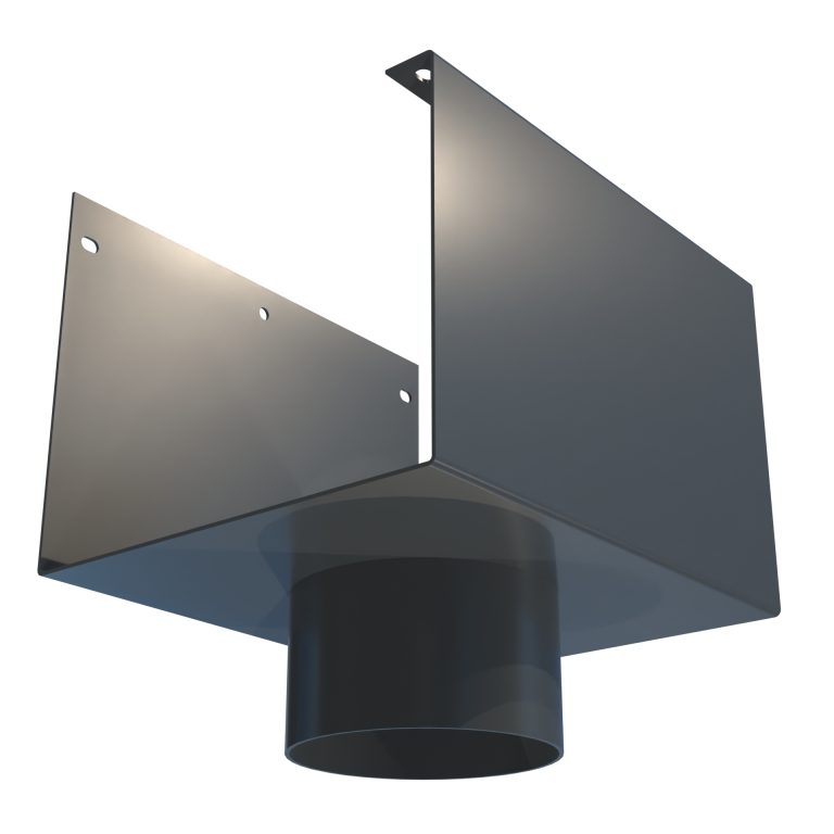 Delta 150 101.6mm diameter aluminium outlet