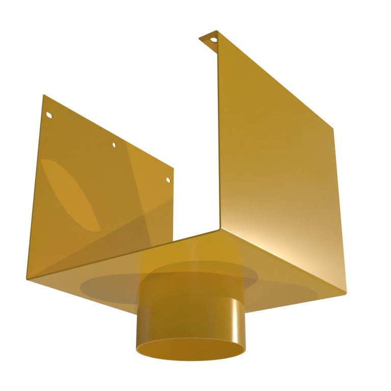 Delta 200 101.6mm diameter aluminium outlet