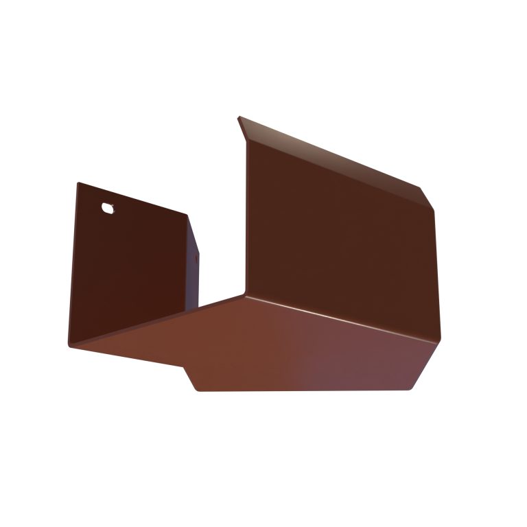 Bespoke external corner for System 75 aluminium gutter