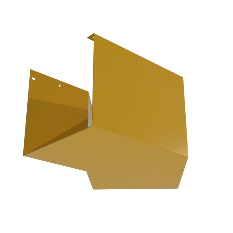 Bespoke external corner for Delta 200 aluminium gutter