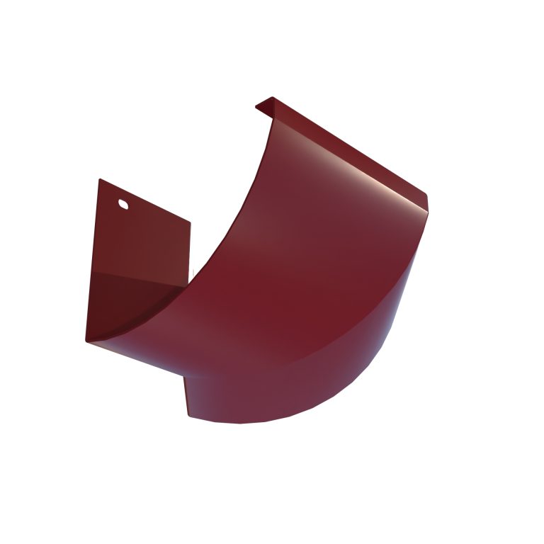 Custom angle external corner manufactured for HR150 aluminium gutter systems