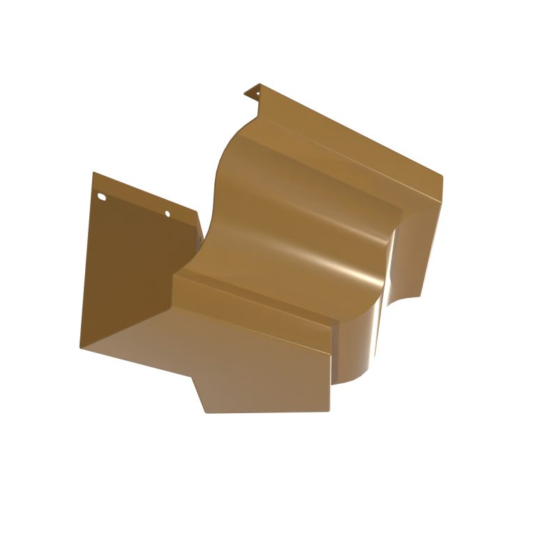 Custom angle external corner manufactured for Severn aluminium gutter systems