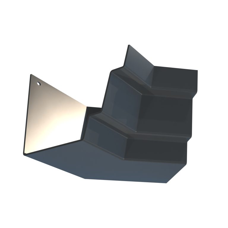 Custom-angle internal corner for Trent aluminium gutter