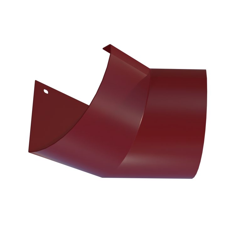 Bespoke internal corner produced to project-specific angles for HR150 gutter installations