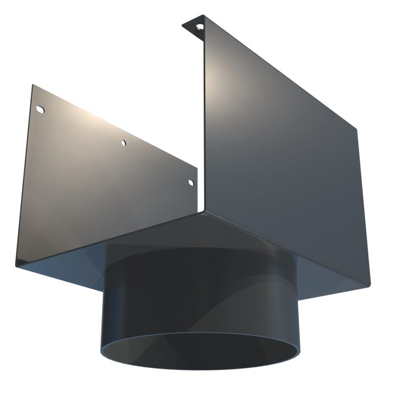 Delta 150 152.4mm diameter aluminium outlet