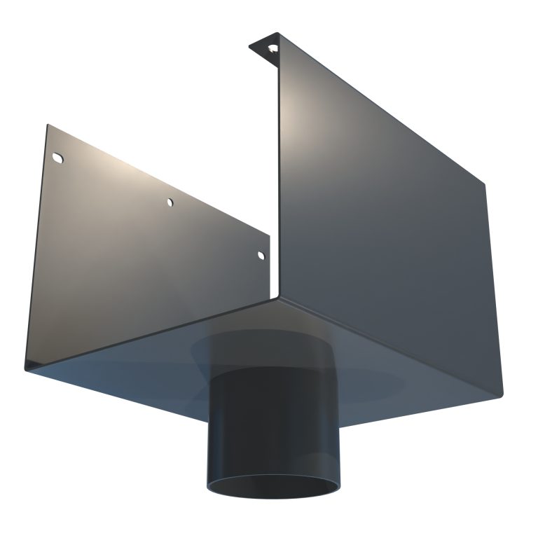 Delta 150 76.2mm diameter aluminium outlet