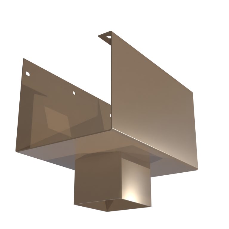 Delta 125 76.2mm square aluminium outlet
