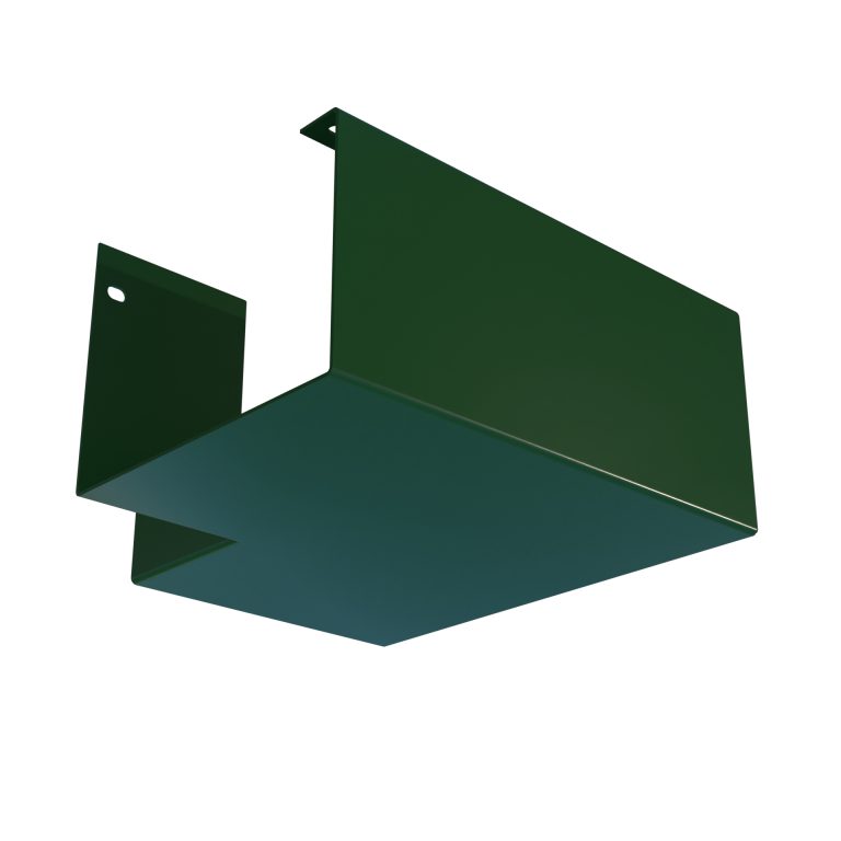 90 degree external corner for Delta 100 aluminium box gutter
