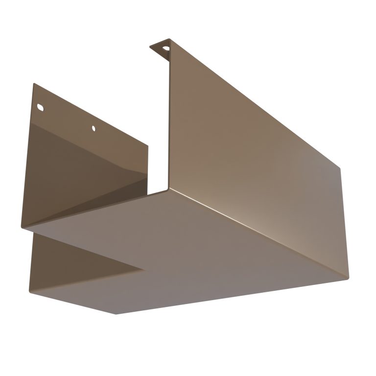 90 degree external corner for Delta 125 aluminium gutter