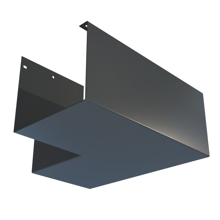90 degree external corner for Delta 150 aluminium gutter