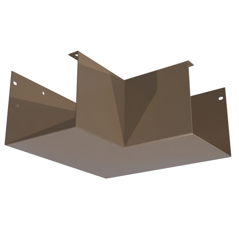 90 degree internal corner for Delta 125 aluminium gutter