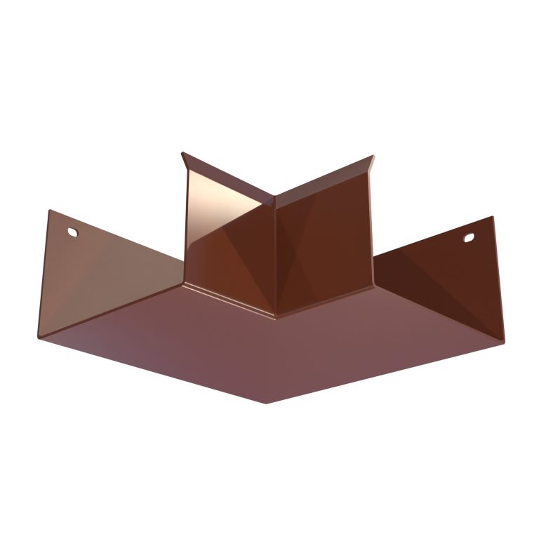 90 degree internal corner for System 75 aluminium gutter
