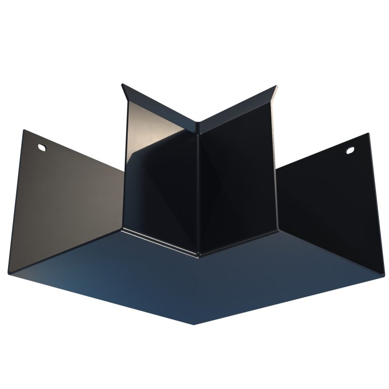 90 degree internal corner for System 120 aluminium gutter