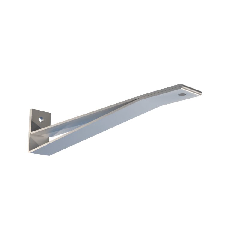 Top fix bracket for aluminium gutter