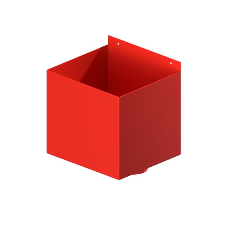 Aluminium box rainwater hopper 250x225x225mm
