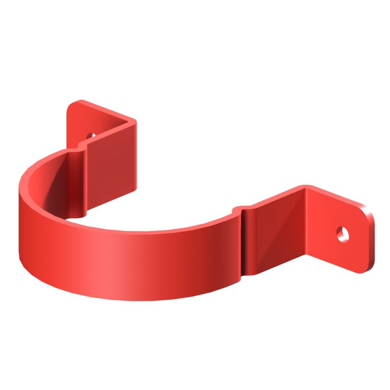 One-piece aluminium bracket for 76.2mm round downpipe