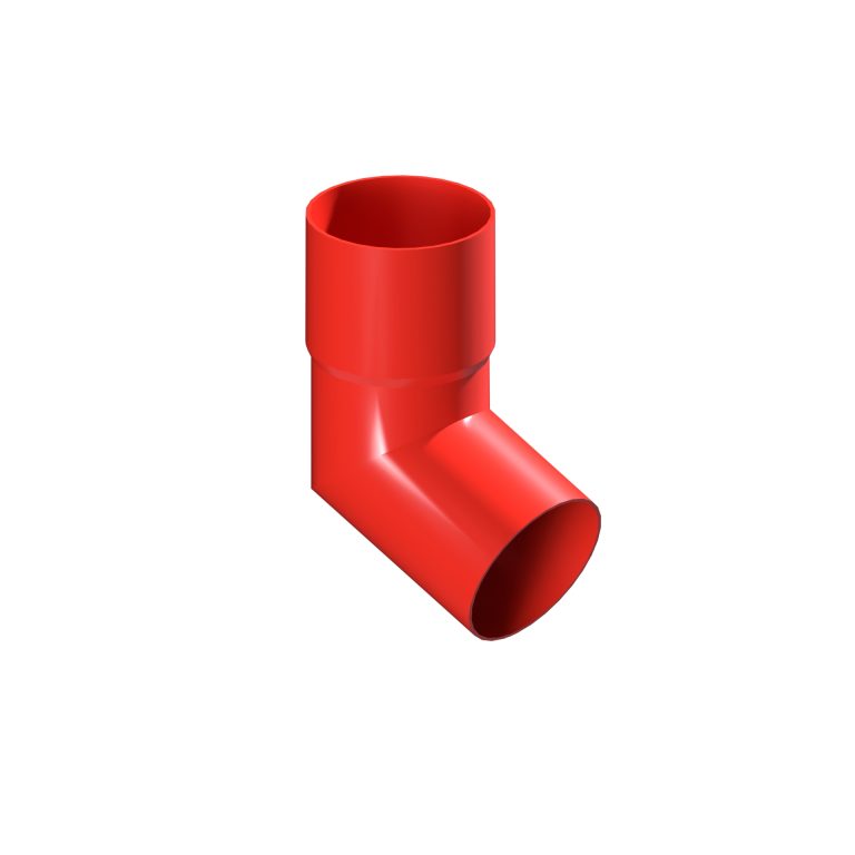 Aluminium 112.5-degree elbow for 76.2mm round contemporary downpipe