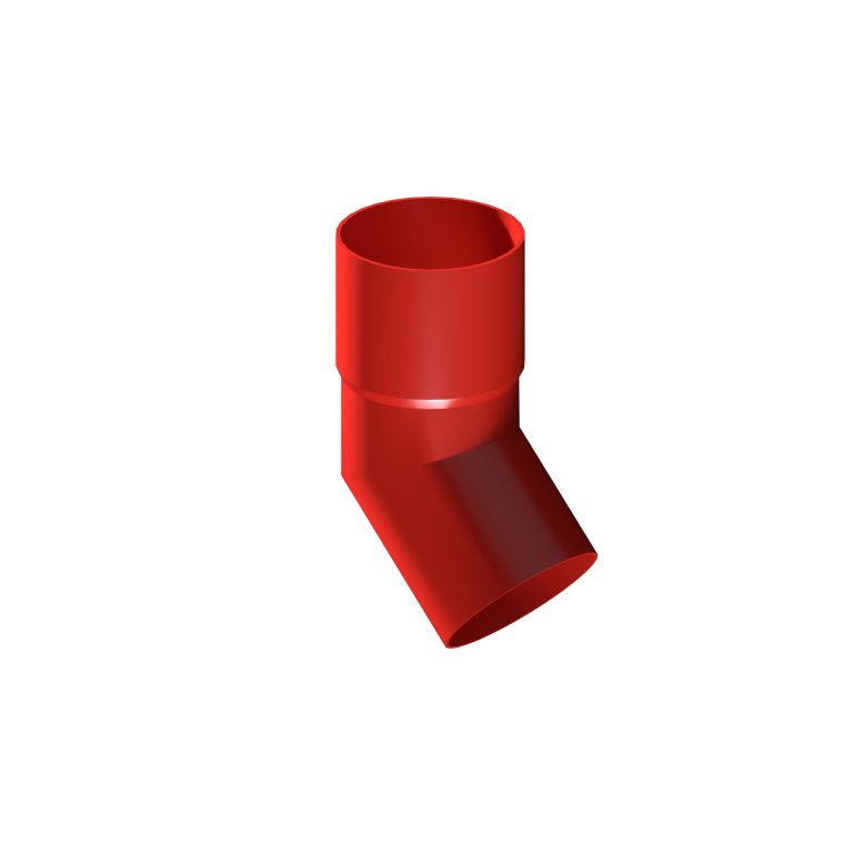 Aluminium 135-degree elbow for 76.2mm round downpipe