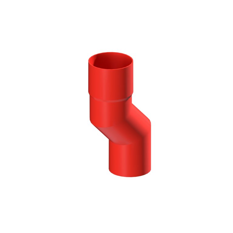 Aluminium 50mm projection offset for 76.2mm round downpipe