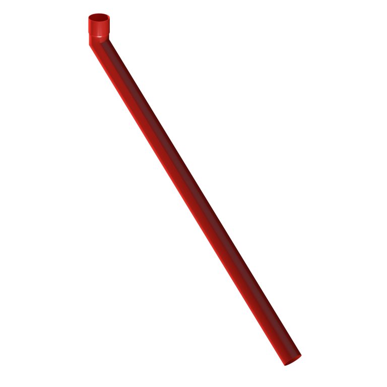 Aluminium 135-degree long tailed elbow with 1000mm projection