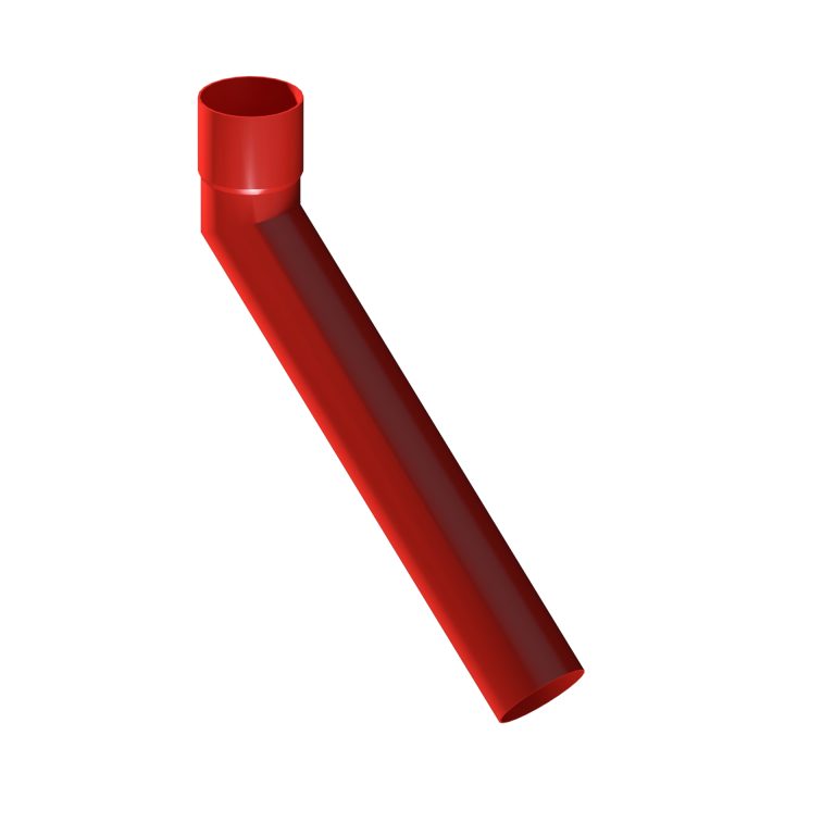 Aluminium 135-degree long tailed elbow with 300mm projection