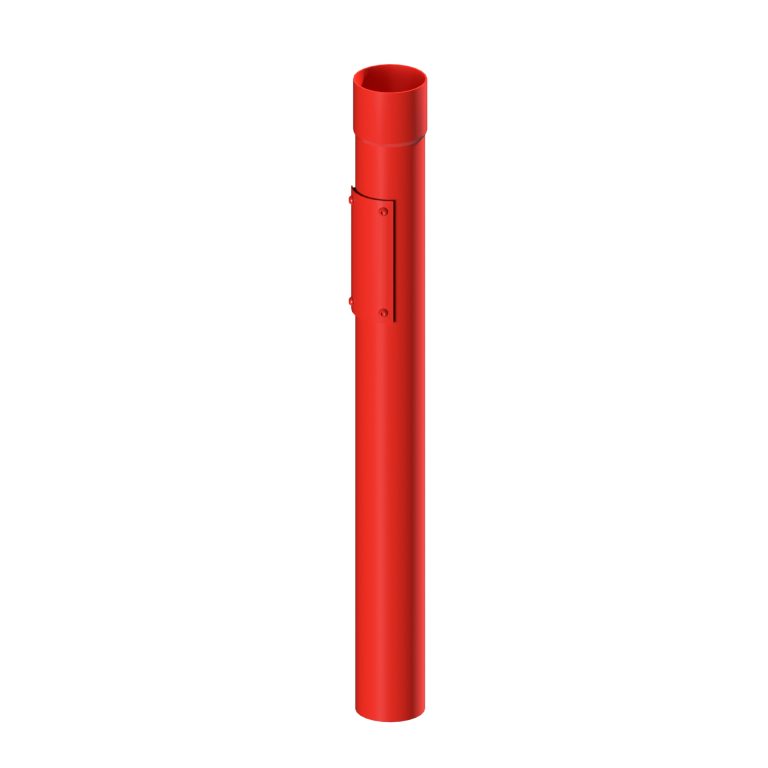 Aluminium 76.2mm round rodding access pipe