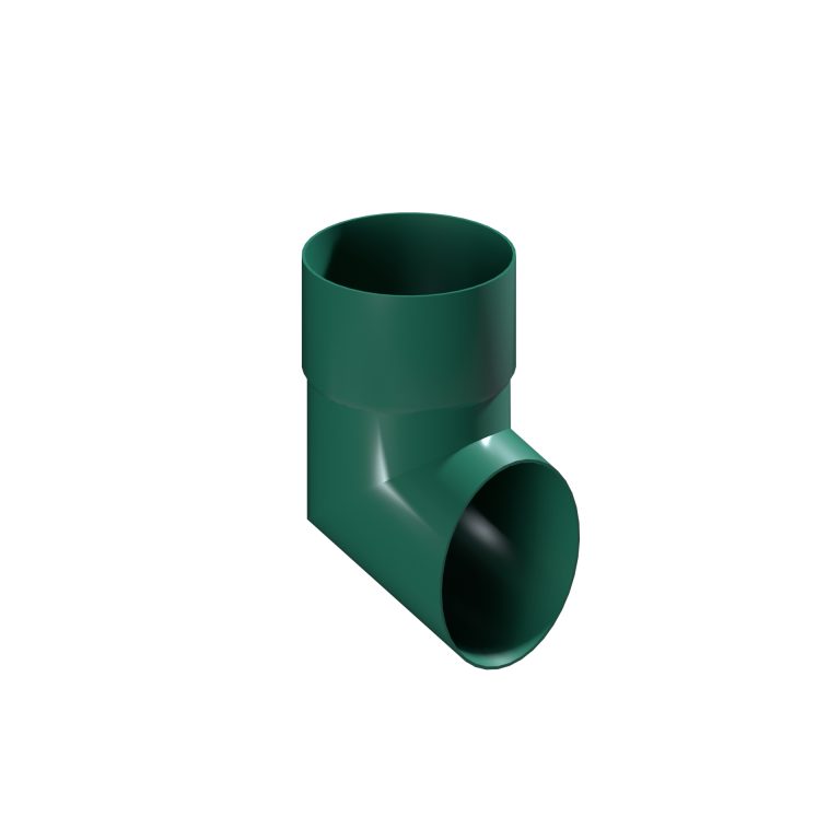Contemporary round 101.6mm aluminium downpipe shoe