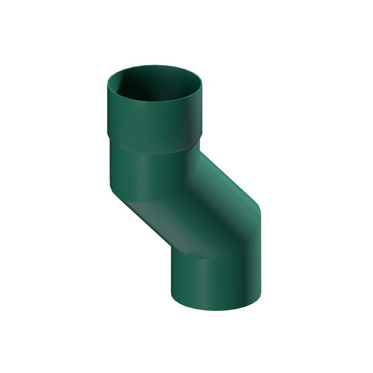 100mm projection offset for contemporary round 101.6mm aluminium downpipe