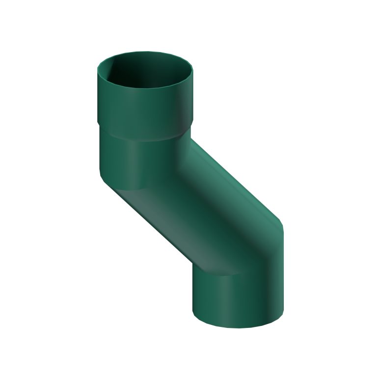 150mm projection offset for contemporary round 101.6mm aluminium downpipe
