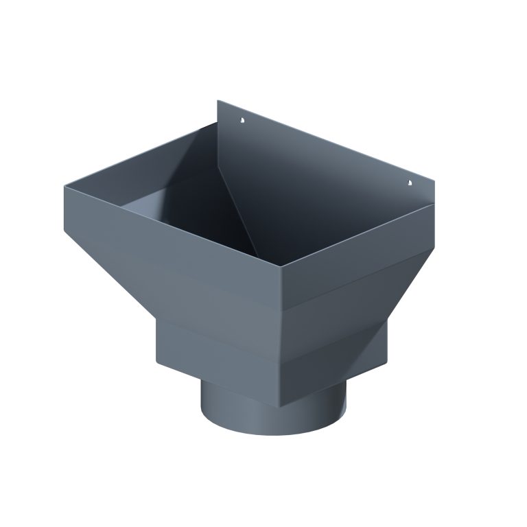 Aluminium 152.4mm round rainwater hopper for drainage systems
