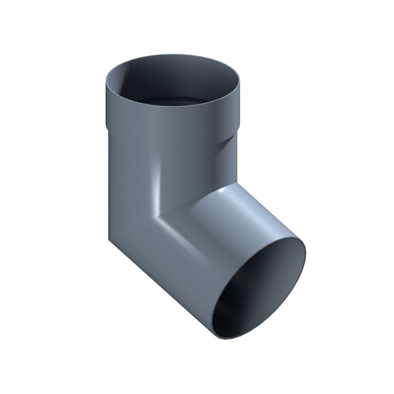 112.5-degree aluminium elbow fitting for 152.4mm round downpipe