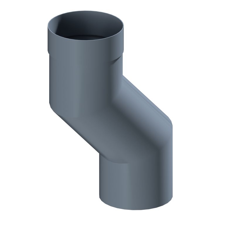 Aluminium 150mm projection offset for 152.4mm round downpipe