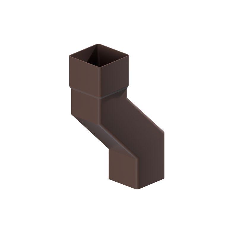 Pipe offset 100mm projection, 135º for Contemporary Square 76.2mm Square Pipe