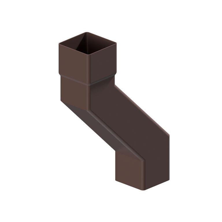 Pipe offset 150mm projection, 135º for Contemporary Square 76.2mm Square Pipe