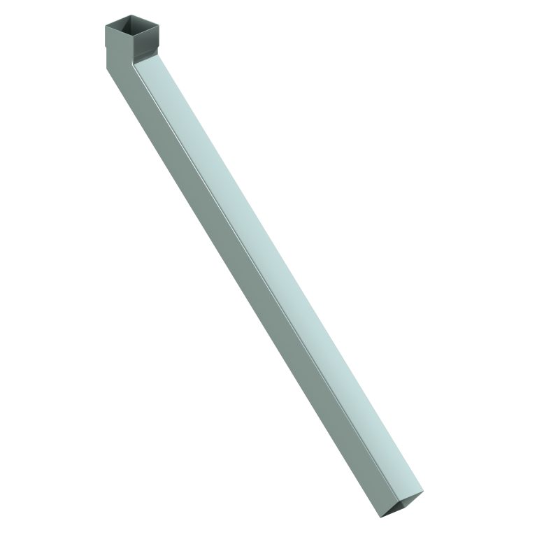 1000mm long tail elbow 135 degree for contemporary rectangular aluminium downpipe