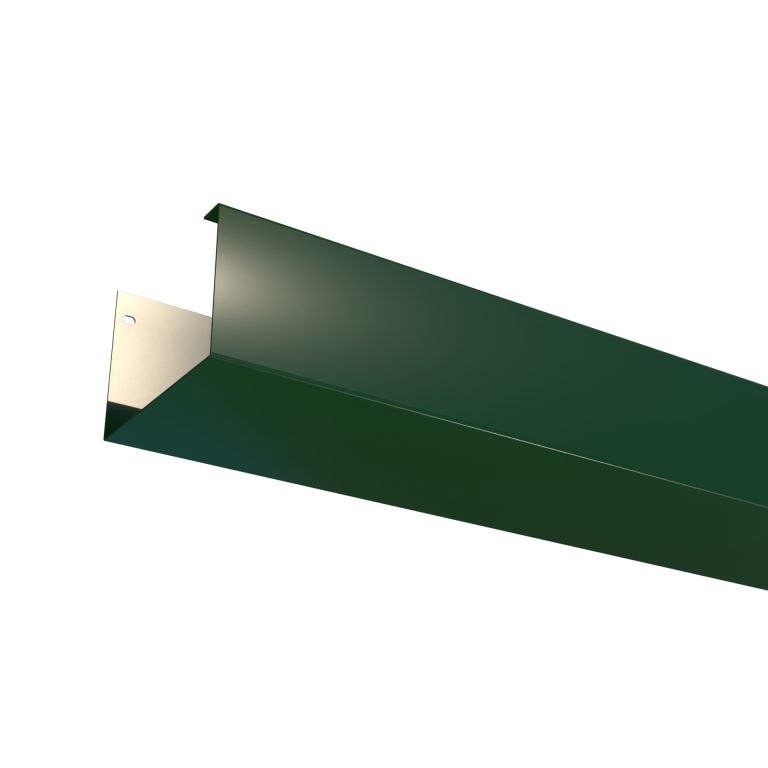 Delta 100 aluminium box gutter supplied in 3 metre lengths