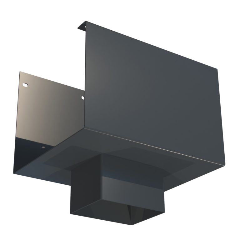 Delta 150 rectangular aluminium outlet measuring 76.2 x 101.6mm