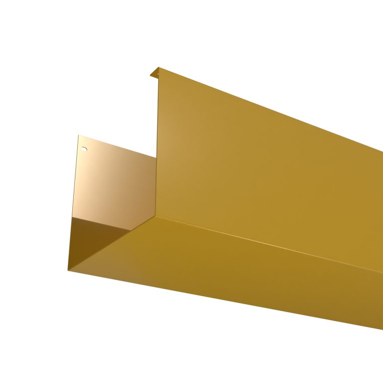 Delta 200 aluminium box gutter supplied in 3 metre lengths
