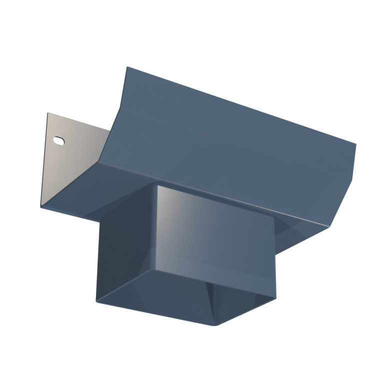 Domestic rectangular aluminium outlet measuring 76.2 × 101.6mm