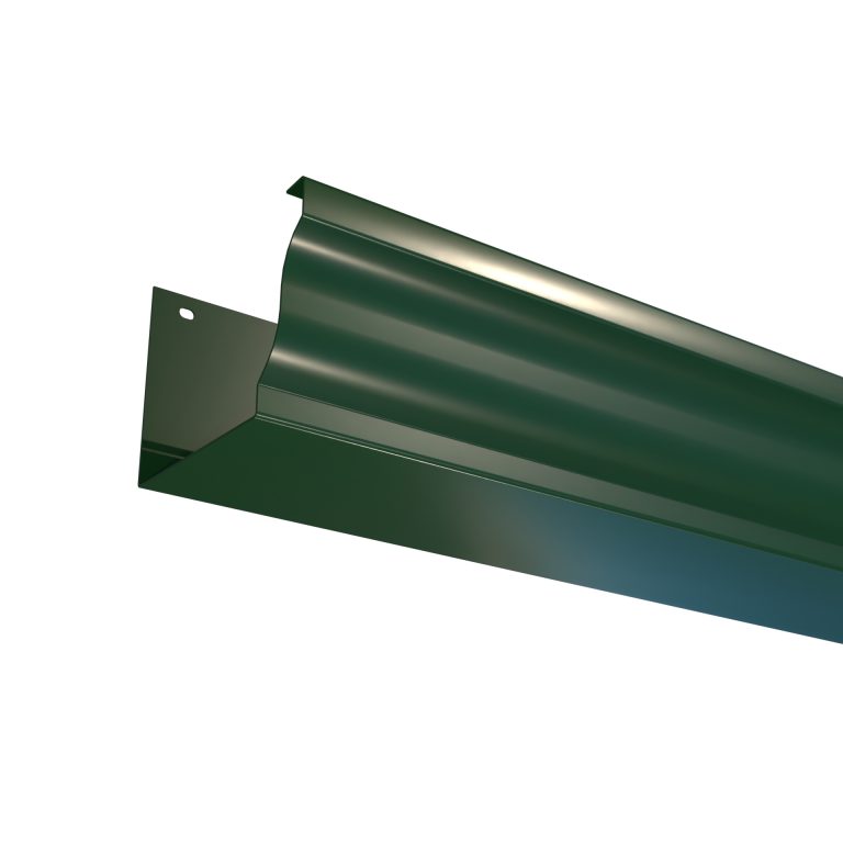 Dove aluminium gutter in 3 metre lengths featuring a contemporary architectural profile