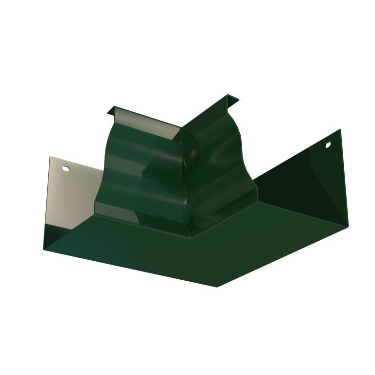90 degree internal corner designed for Dove aluminium guttering applications