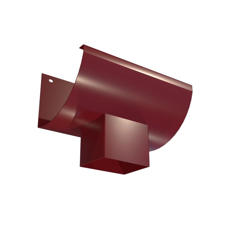 Rectangular aluminium outlet for HR150 gutter systems with 76.2 × 101.6mm dimensions
