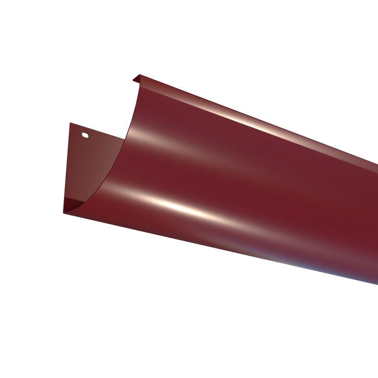 HR150 aluminium gutter in 3 metre lengths with half round profile for commercial and residential rainwater systems