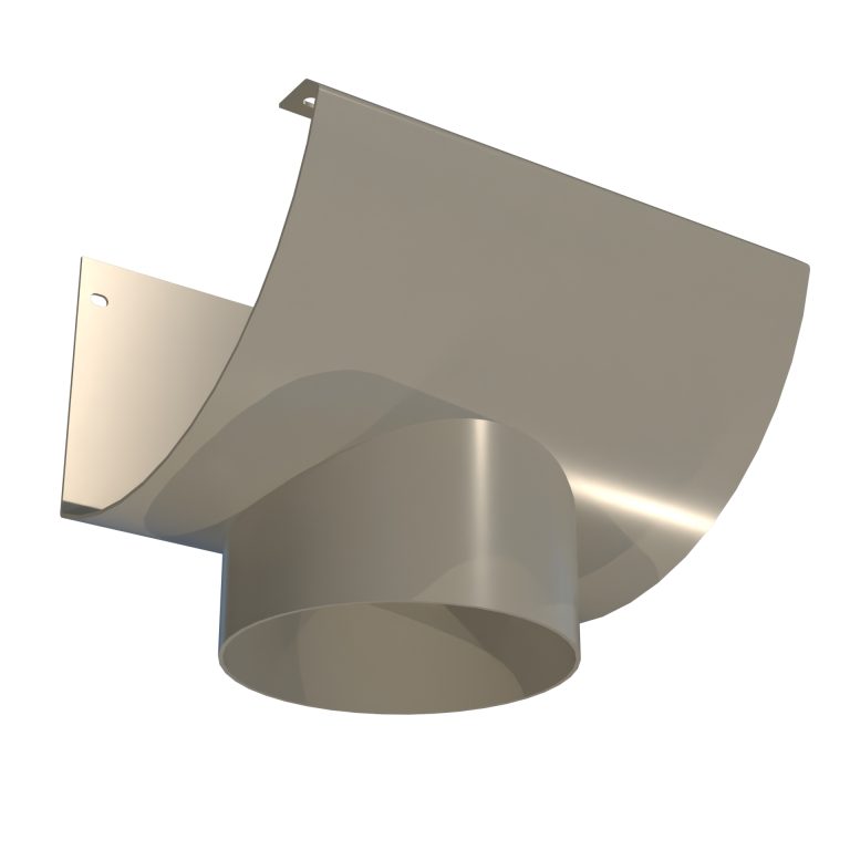 High-capacity HR215 152.4mm aluminium outlet for large roof drainage areas