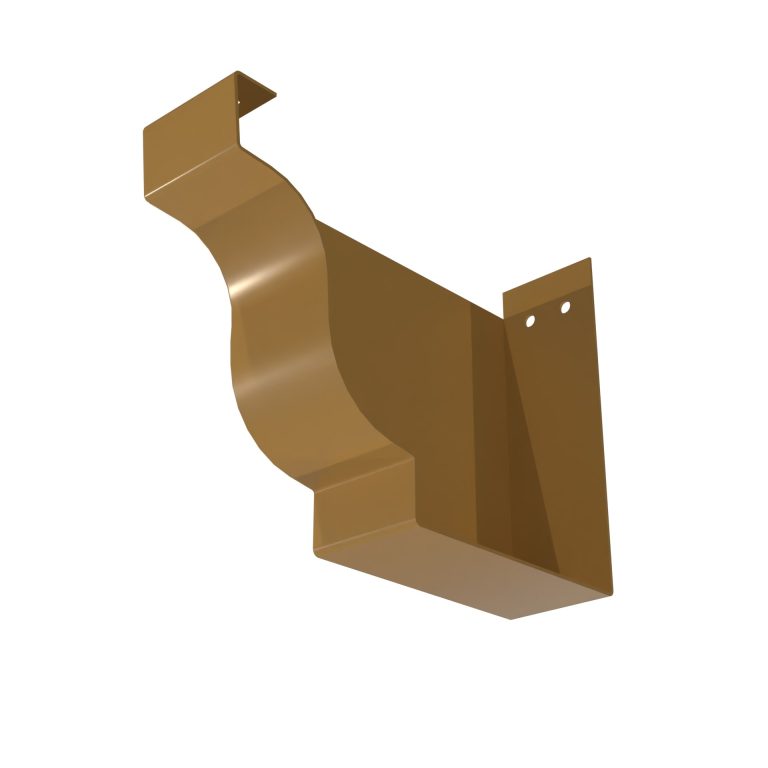 Left hand stop end for terminating Severn aluminium gutter runs