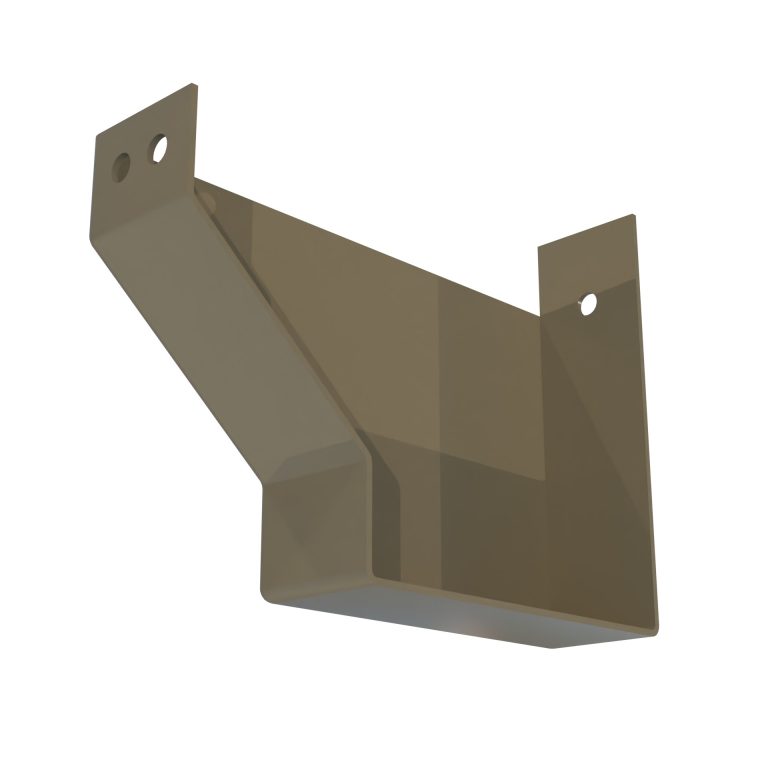 Left hand stop end for Strongline aluminium gutter