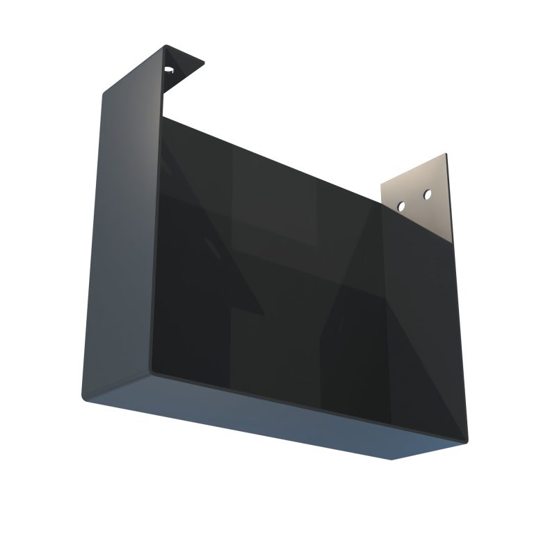 Left hand stop end for Delta 150 aluminium gutter