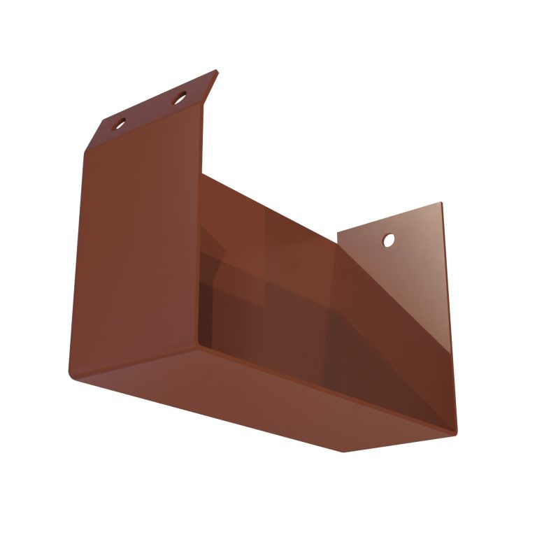 Left hand stop end for System 75 aluminium gutter